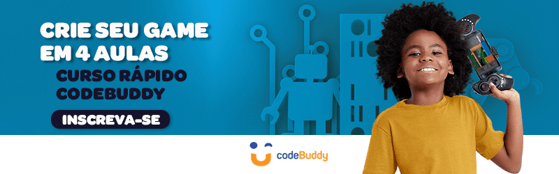 Inscreva seu filho em nosso curso rápido para ele cruar um game em 4 aulas. Confira aqui!